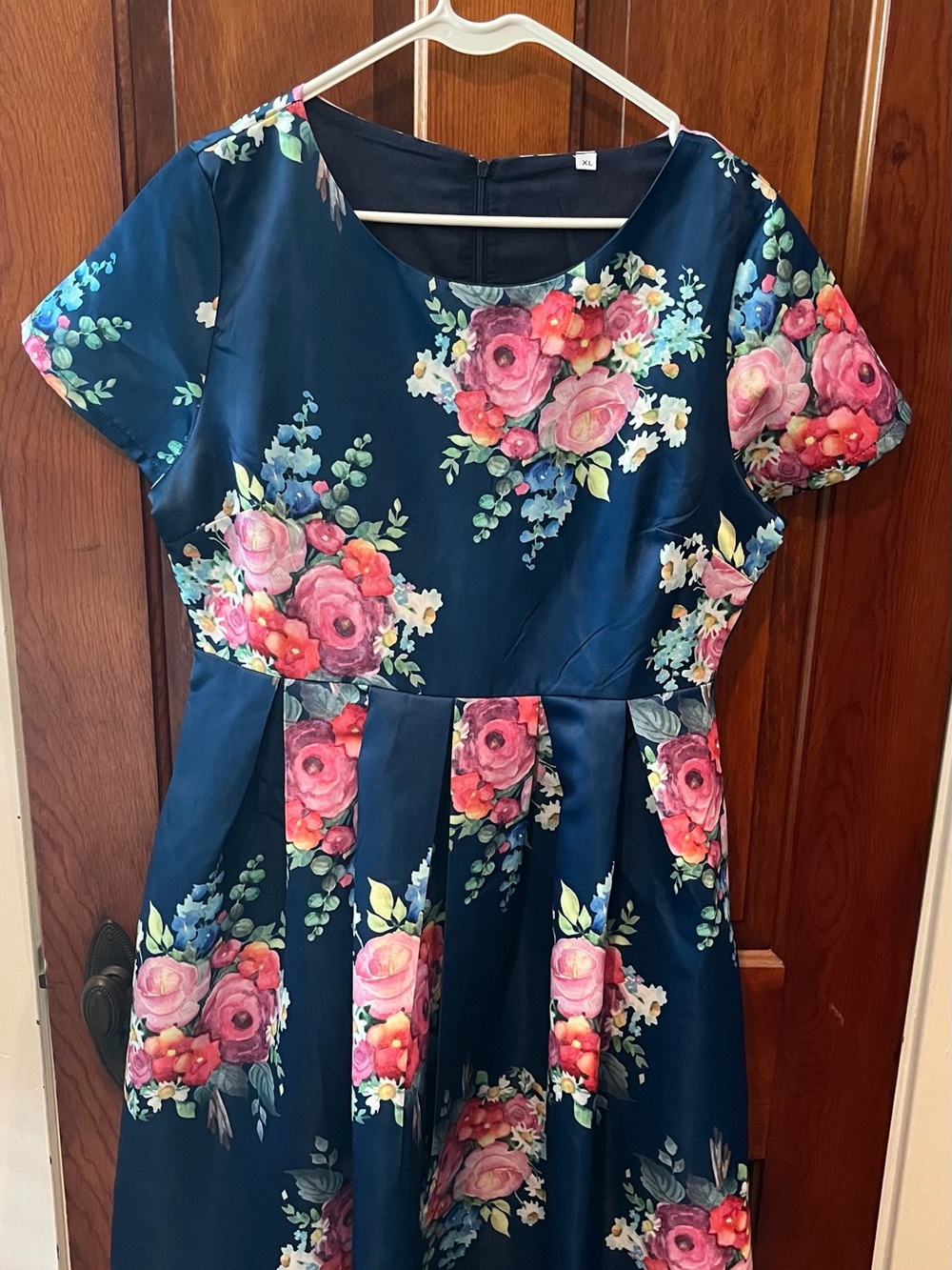 Mommy & Me Navy Floral Fit & Flare Dress